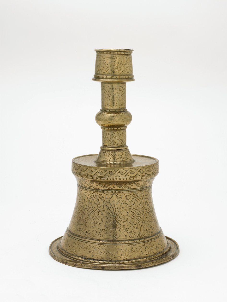 Ljusstake, ottomansk dynasti, sent 1400-tidigt 1500-tal (mässing) av Turkish School