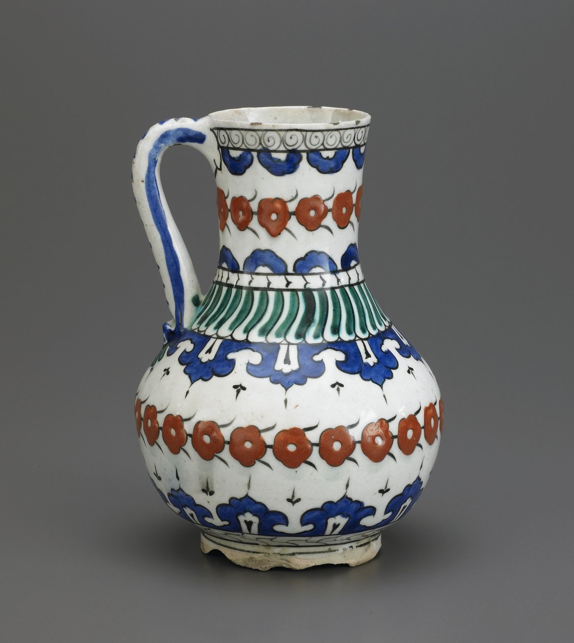 Kanna, Iznik, ottomansk dynasti, 1500-1600-talet (keramik) av Turkish School