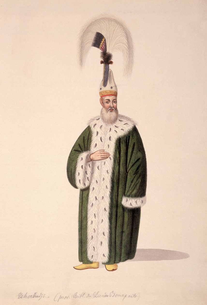 Soupmästare, ottomansk tid, 1700-talets tredje kvartal (wc på papper) av Turkish School