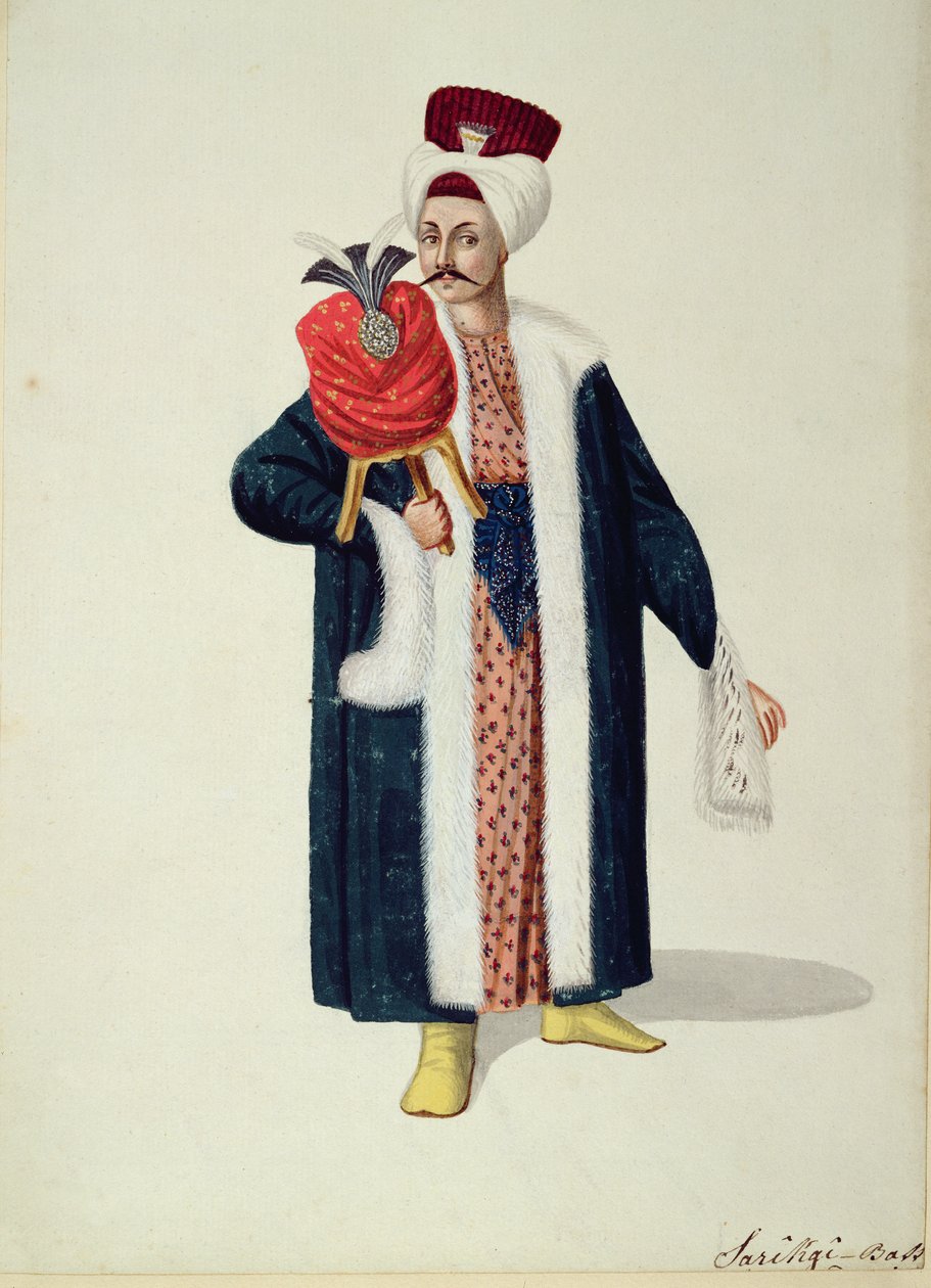 Sarik Basa, Turbanmästare, ottomansk tid, 1700-talets tredje kvartal (wc på papper) av Turkish School