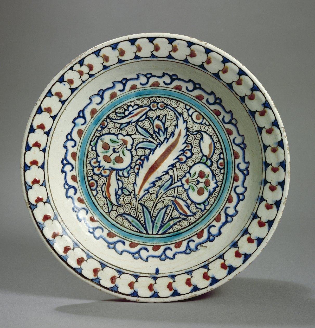 Stenpastaplatta, Iznik, Turkiet (keramik) av Turkish School