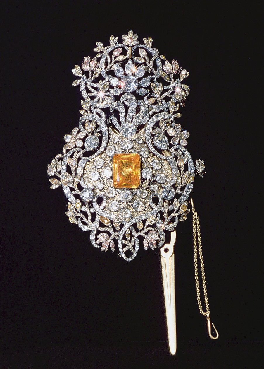 Turkisk Reshma (pannband), satt med ädelstenar, 1700-tal av Turkish School