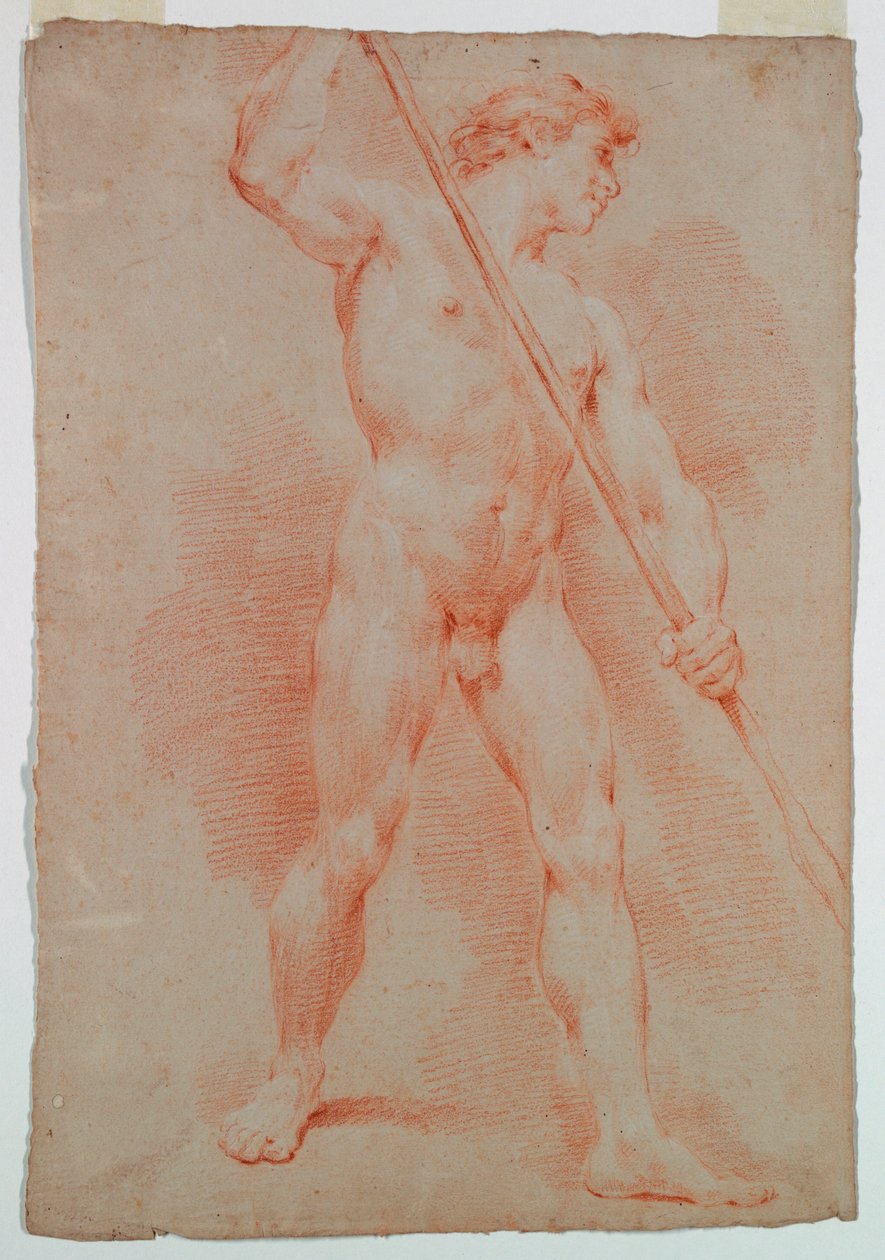 Teckning, Studie av en naken kvinna, ca 1750 av Ubaldo Gandolfi