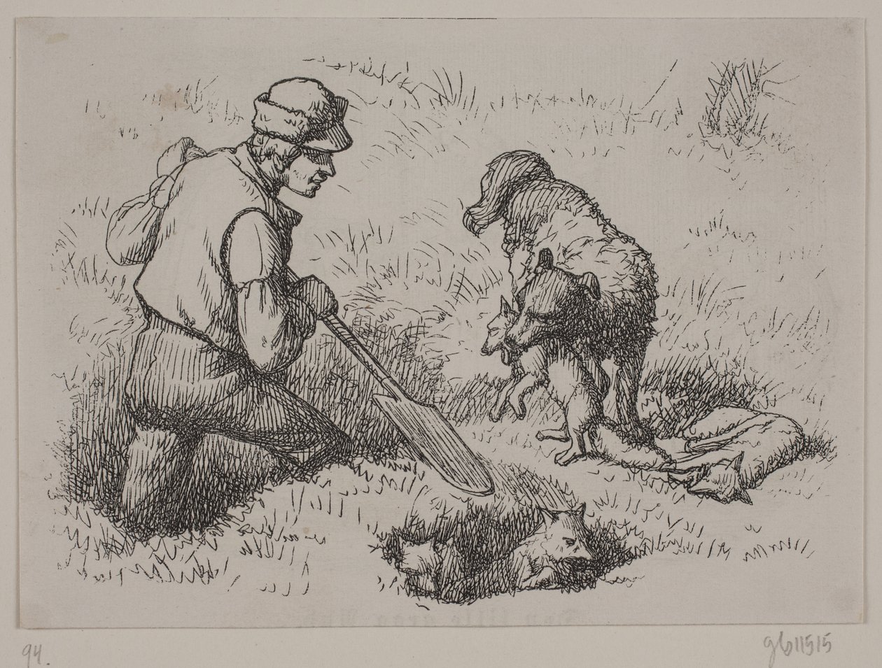Illustration till "Mr. Mikkel", dikt av Christian Richardt av Ubekendt