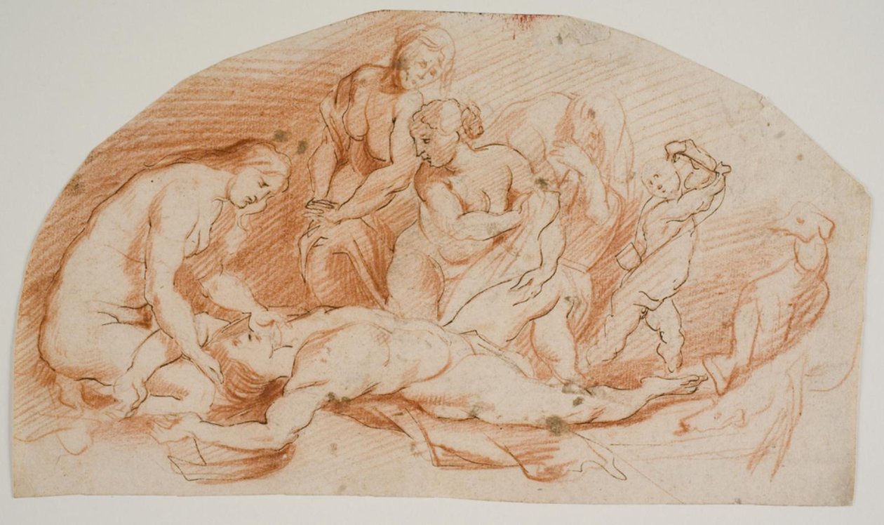Venus klagar över den döda Adonis av Ubekendt