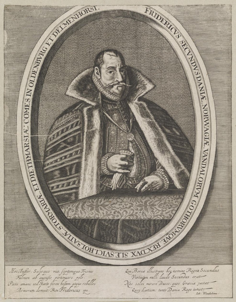 Fredrik II, kung av Danmark och Norge av Ubekendt 1600 tallet