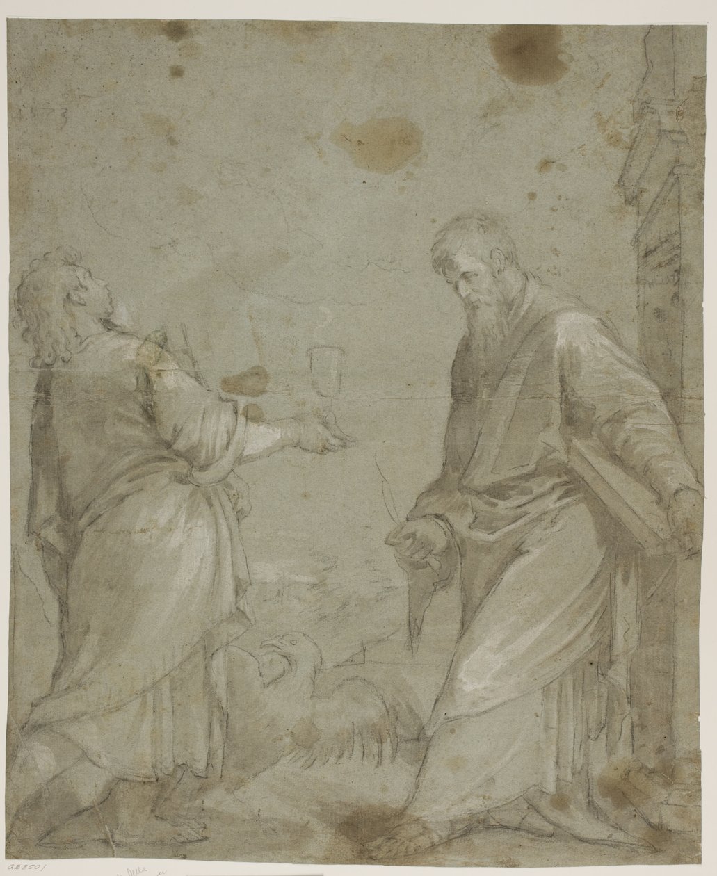 Sts John the Evangelist och Bartholomew från Jacopo Bassanos "Cassola altartavla" av Ubekendt Ubekendt