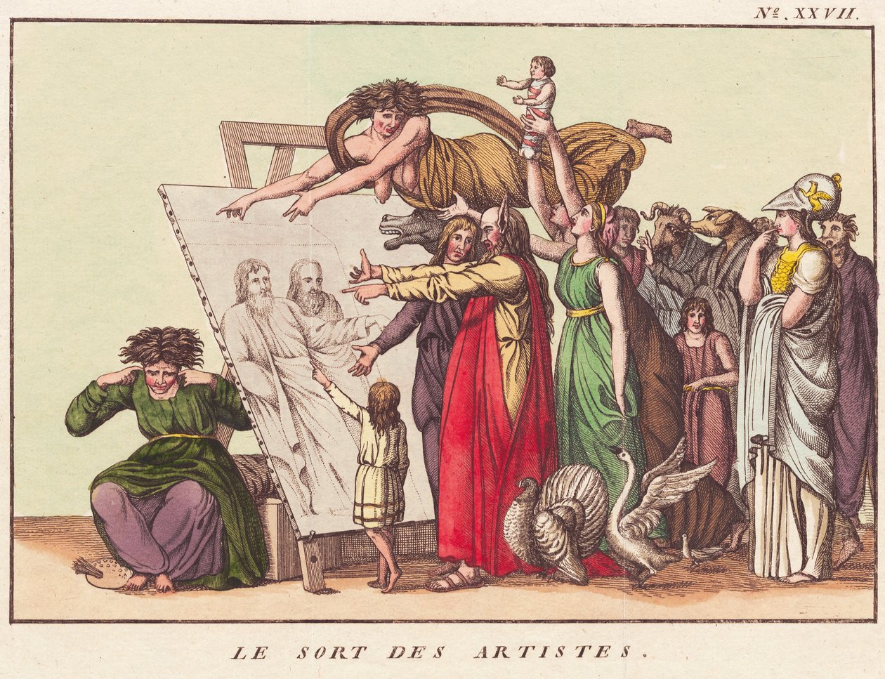 Konstnärernas öde av Ubekendt dansk efter 1780