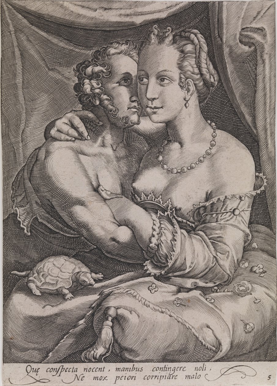 Rör av Ubekendt efter Jan Saenredam efter Hendrick Goltzius