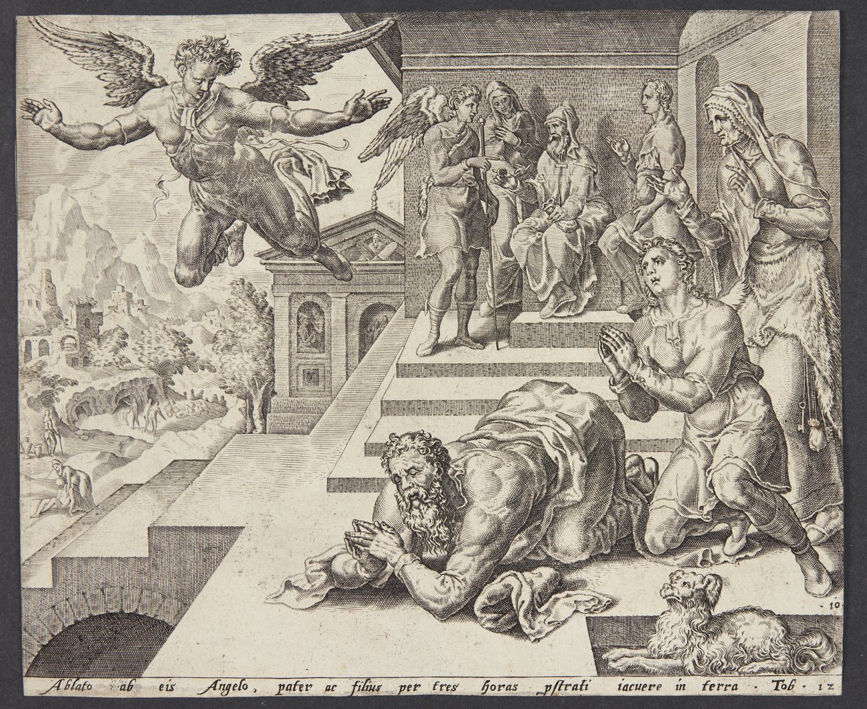 Ängelns avgång av Ubekendt efter Maarten van Heemskerck