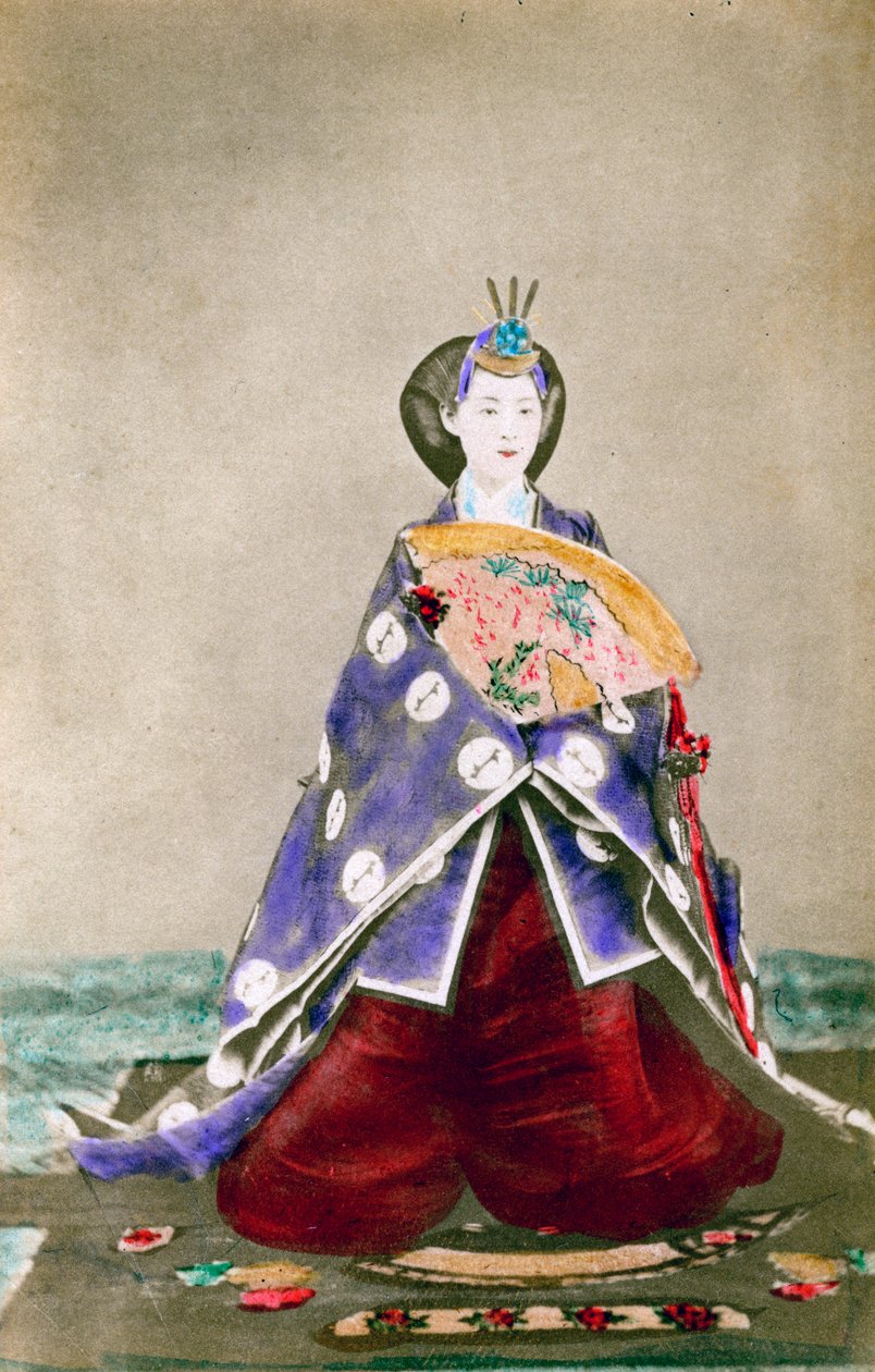 Haruho, kejsarinna av Japan, 1873 1882 av Uchida Kyuichi