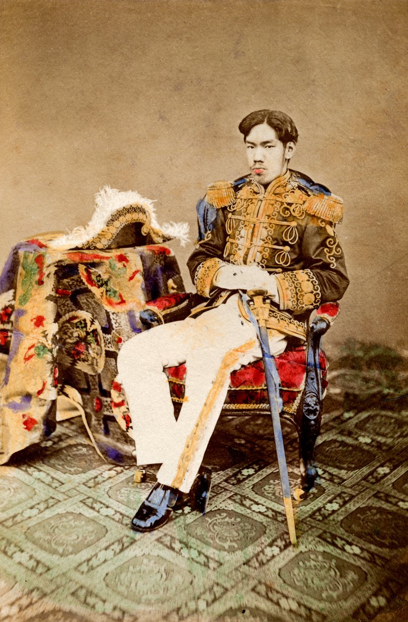 Mutsuhito, kejsare av Japan, 1873 1882 av Uchida Kyuichi
