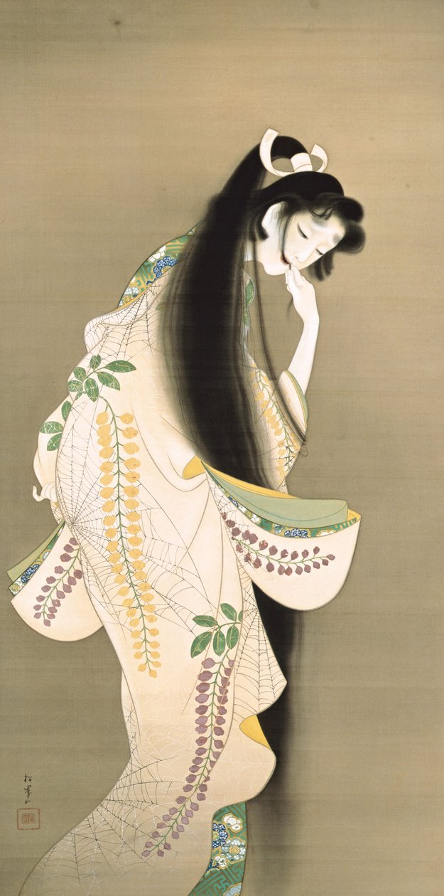 Flamprinsessan Rokujo, 1818 av Uemura Shoen