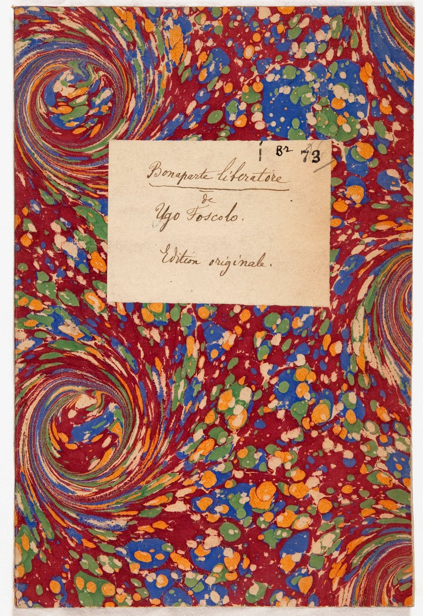Bonaparte Liberatore, originalupplaga, 1797 (marmorerat papper) av Ugo Foscolo