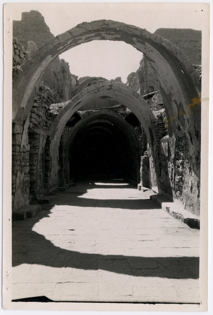 Galleri 94 mot söder, S:t Simeons kloster, Aswan, Egypten, fotografi av Ugo Monneret de Villard av Ugo Monneret de Villard