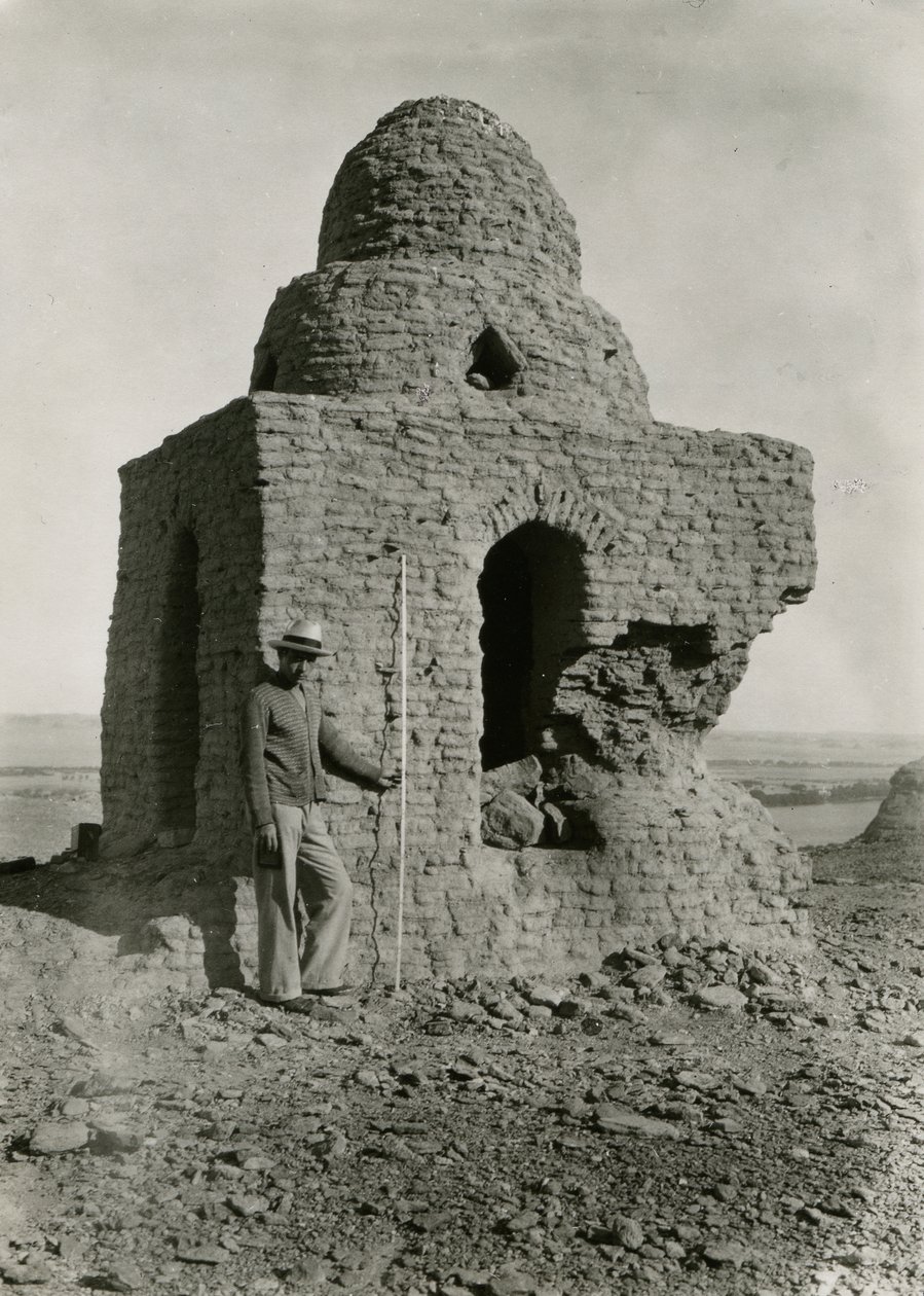 Stora graven, nekropol, Qasr Ibrim, Egypten, fotografi av Ugo Monneret de Villard av Ugo Monneret de Villard