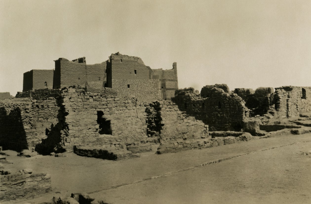 S:t Simeons kloster, Aswan, Egypten, fotografi av Ugo Monneret de Villard av Ugo Monneret de Villard