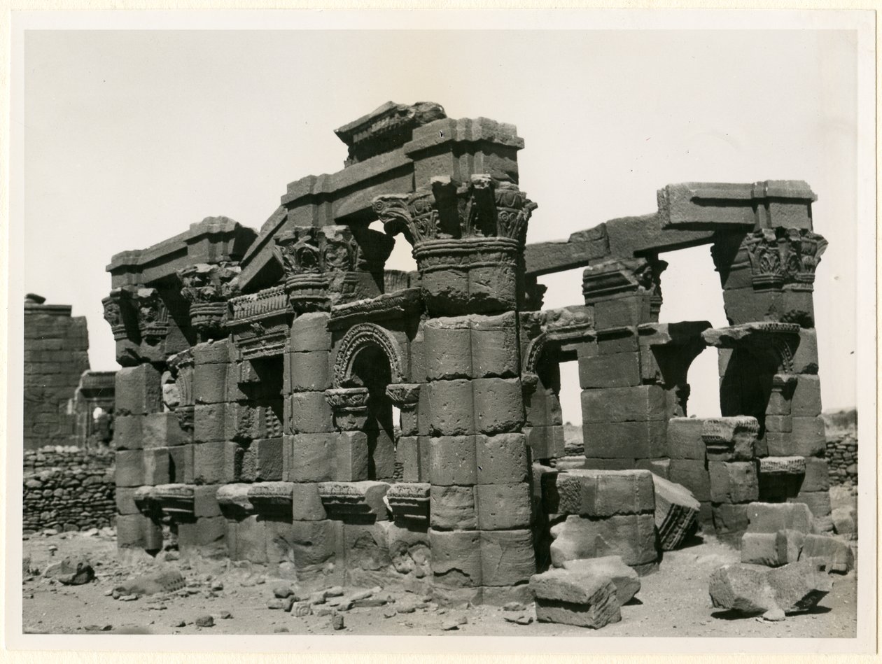 Romersk kiosk, Naqa, Sudan, fotografi av Ugo Monneret de Villard av Ugo Monneret de Villard