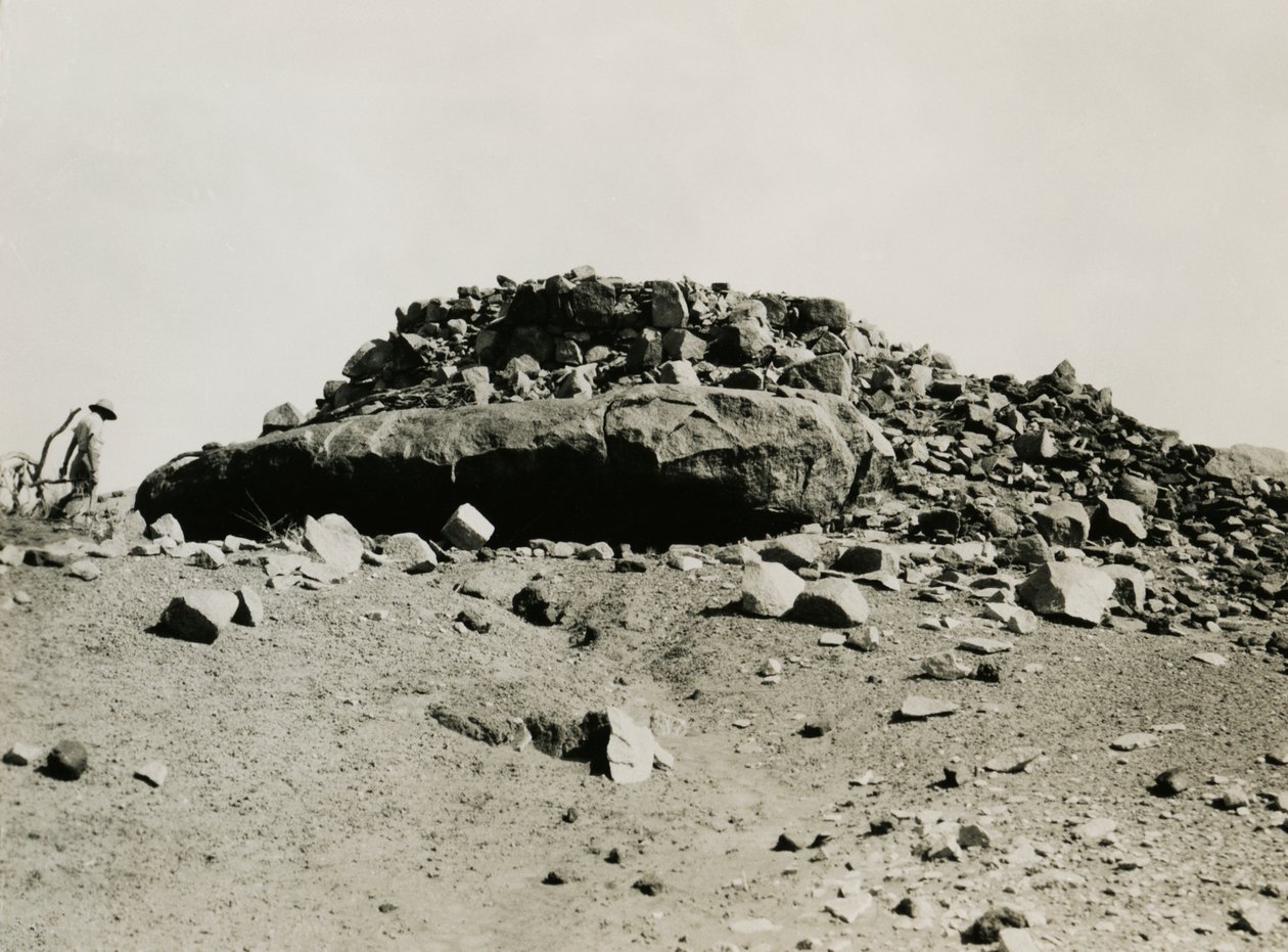 Ruiner i Goz Regeb-regionen, Sudan, fotografi av Ugo Monneret de Villard, ca 1925 av Ugo Monneret de Villard