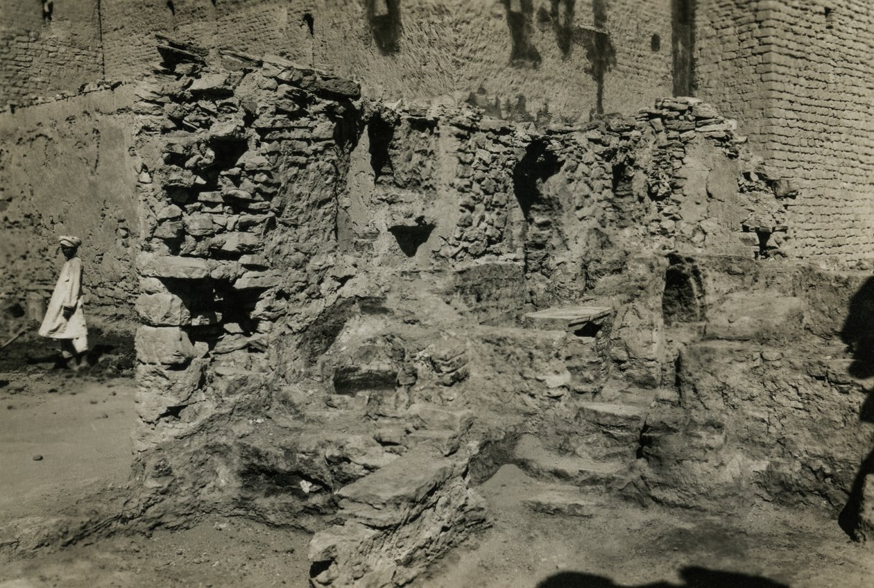 Ruinerna av kyrkan i S:t Simeons kloster, Aswan, Egypten, foto: Ugo Monneret de Villard av Ugo Monneret de Villard