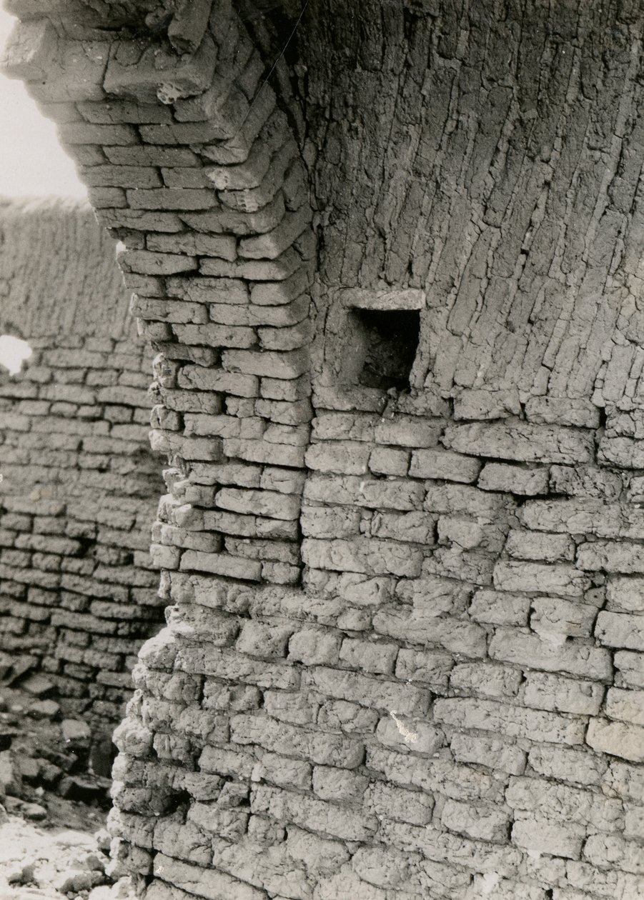 Ruiner av kyrka i öken, detalj av pendentiv för kupol, Adindan, Egypten, fotografi av Ugo Monneret de Villard av Ugo Monneret de Villard