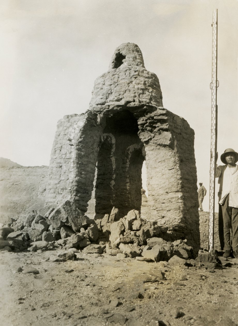 Grav i nekropol, Qasr Ibrim, Egypten, fotografi av Ugo Monneret de Villard av Ugo Monneret de Villard