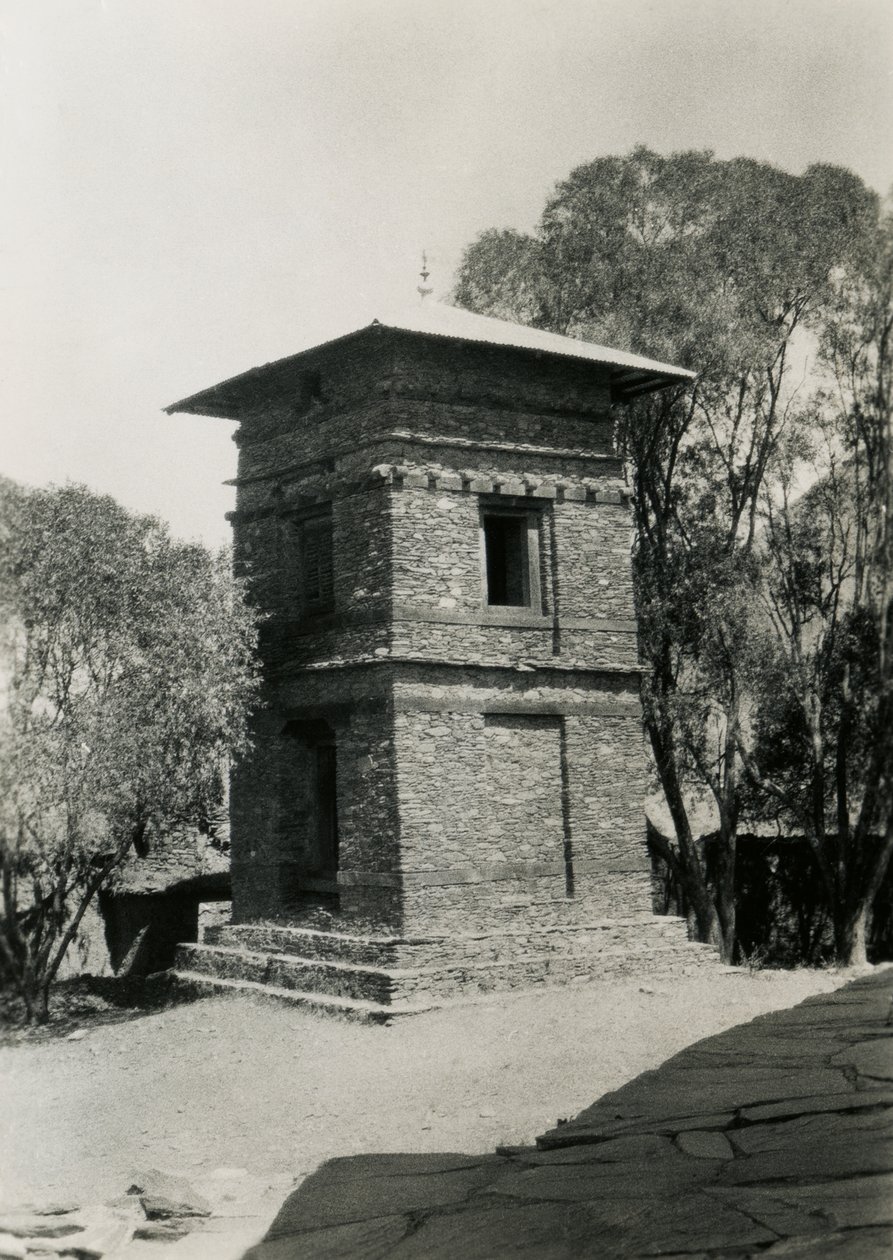 Fyrkantig byggnad i två våningar, Axum, Etiopien, fotografi av Ugo Monneret de Villard av Ugo Monneret de Villard