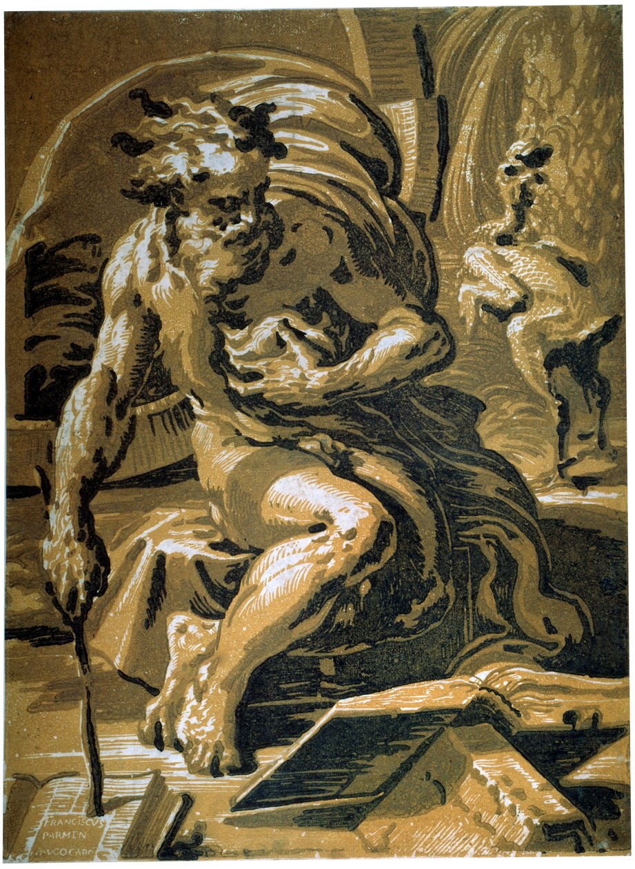 Diogenes, efter 1527 av Ugo da Carpi