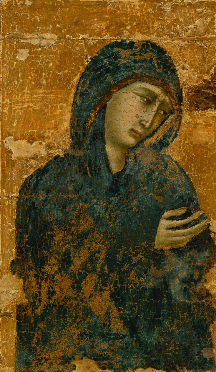 Our Lady of Sorrows (olja på panel) av Ugolino di Nerio