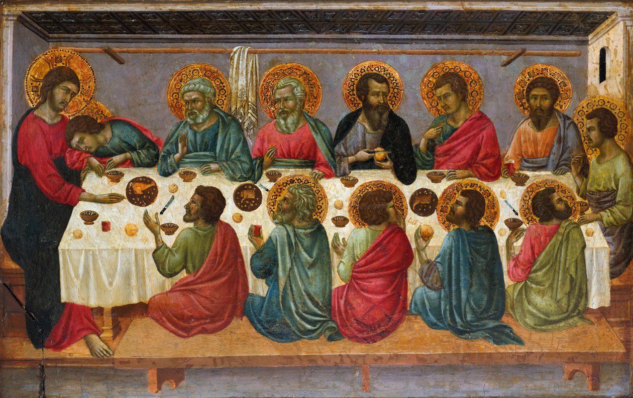Den sista måltiden, 1310-1315 av Ugolino di Nerio