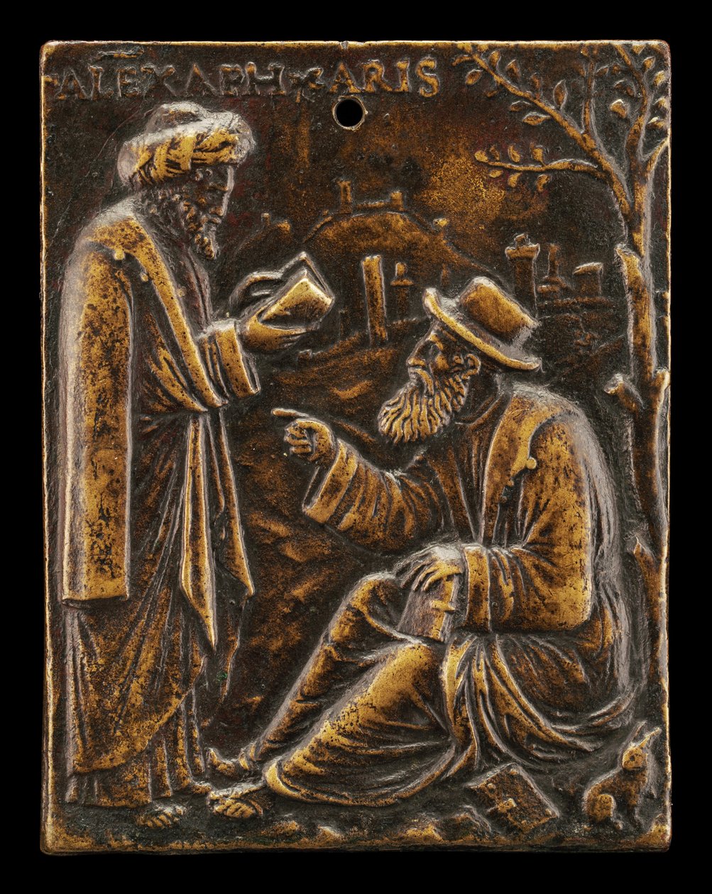 Aristoteles och Alexander av Afrodisias, tidigt 1500-tal. av Ulocrino