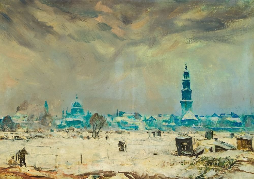 Blick auf das winterliche Potsdam av Ulrich Hubner