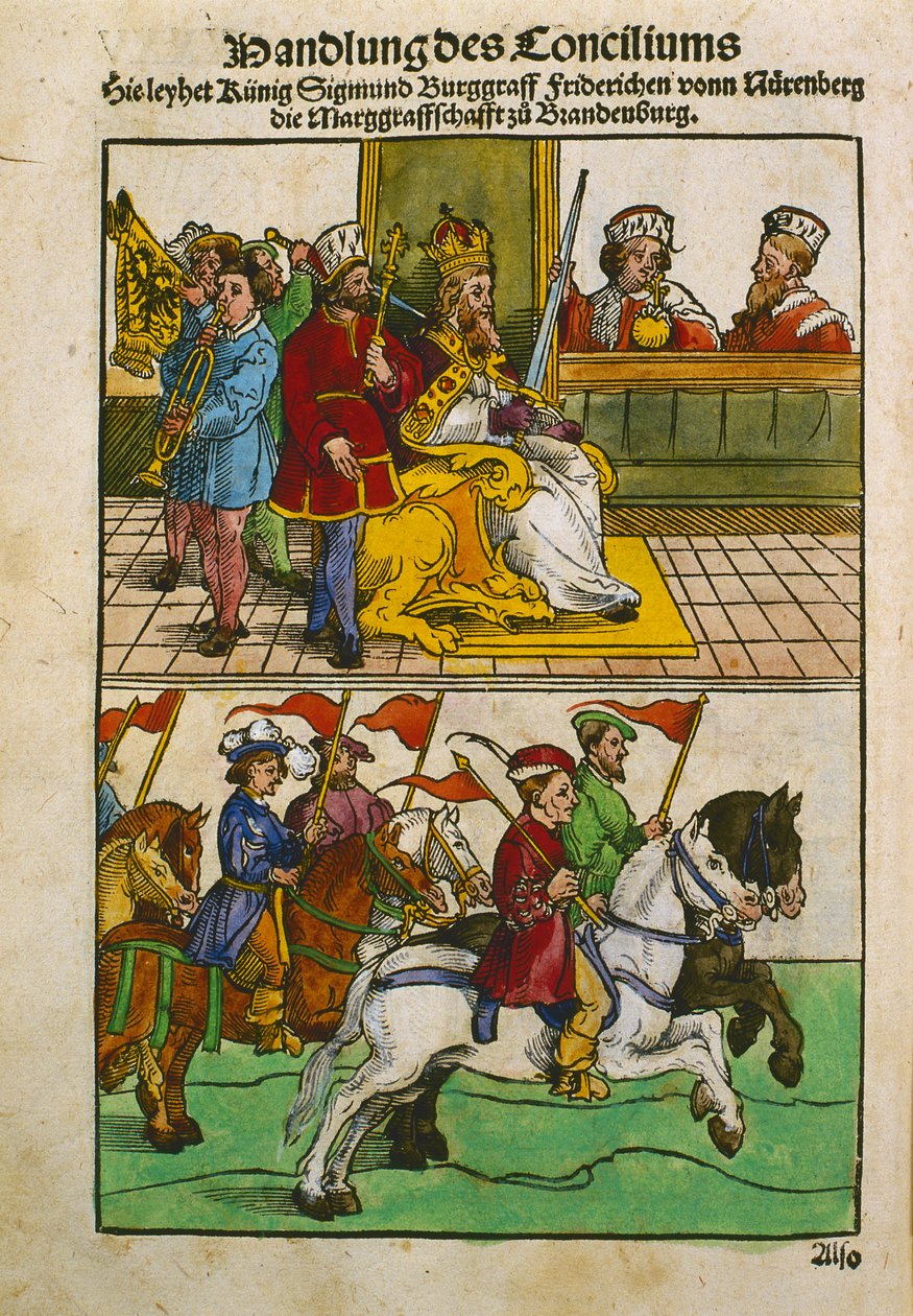 Sigismund vid konciliet i Konstanz, från 