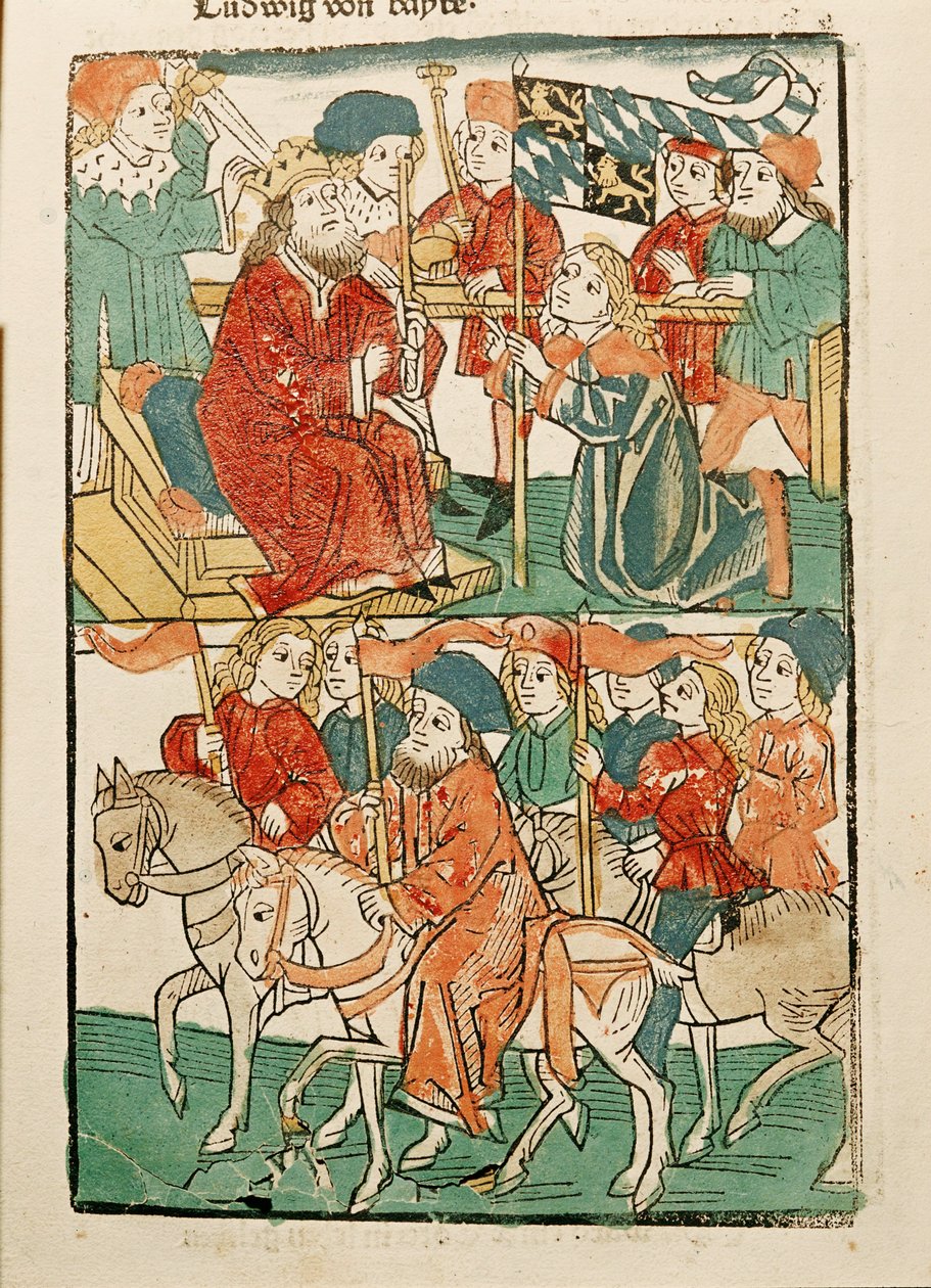 Kejsar Sigismunds utnämning av hertig Ernst av Bayern till ... av Ulrich von Richental