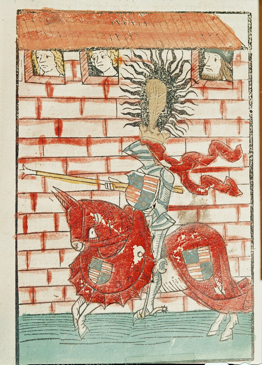 Heinrich von Cilli i en tornerspelsturnering ... av Ulrich von Richental
