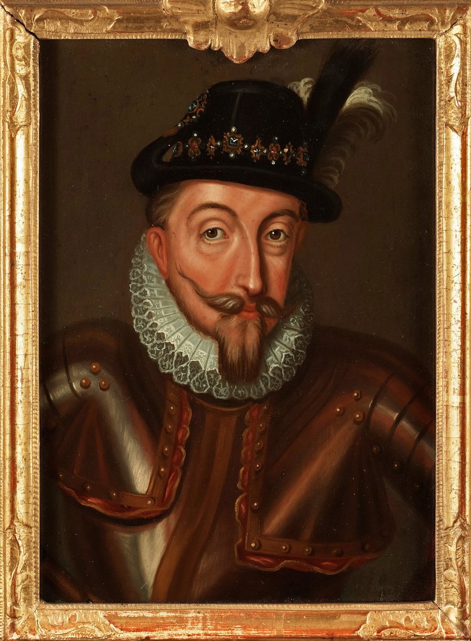 Porträtt av Sigismund III Vasa (1566-1632) kung av Polen (1587-1632) och Sverige (1592-1599) - Porträtt av Sigismund III Vasa, kung av Polen (1566-1632) av Pasch, Ulrika Fredrika (1735-1796) ), - Olja på trä, 21,5x15,5 - Privat samling av Ulrika Fredrika Pasch