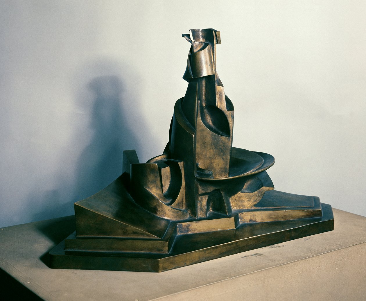 Utveckling av en flaska i rymden, 1912 (brons) av Umberto Boccioni