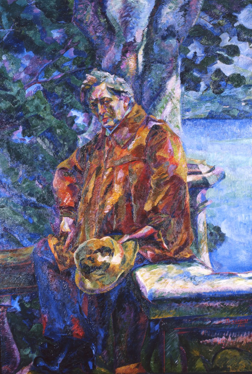 Porträtt av Ferruccio Busoni, 1916 av Umberto Boccioni