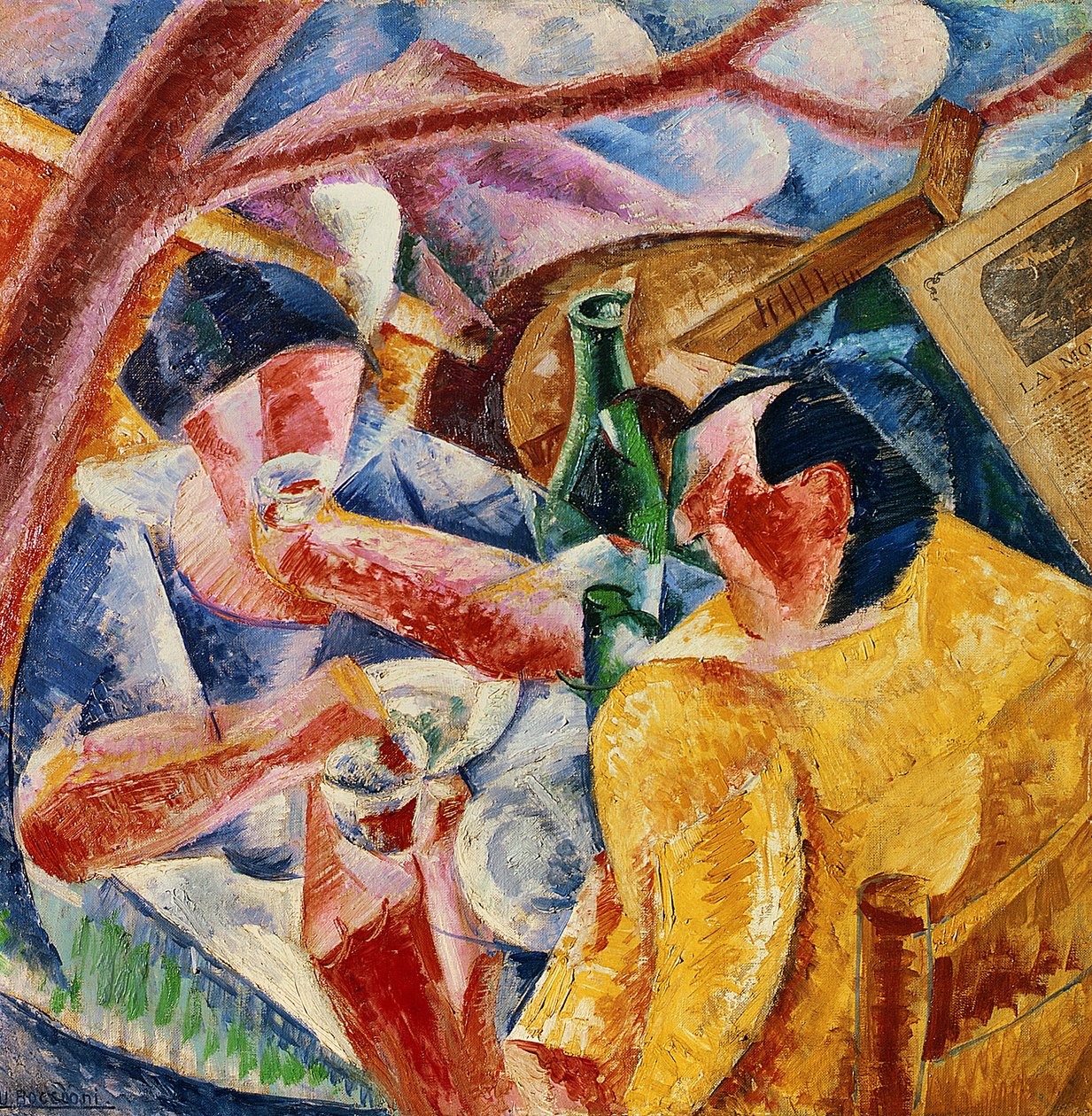 Under Pergola i Neapel eller Under Pergola , 1914 av Umberto Boccioni