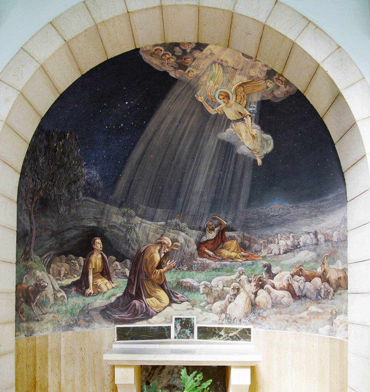Herrens ängel besöker herdarna, Sanctuary of the Shepherd