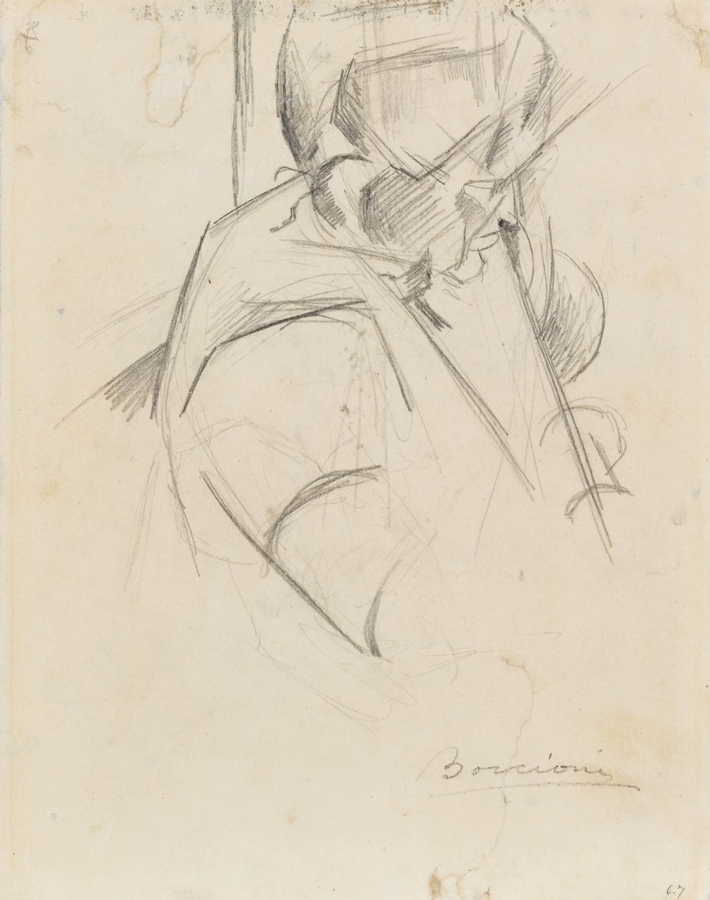 Byst av modern av Umberto Boccioni