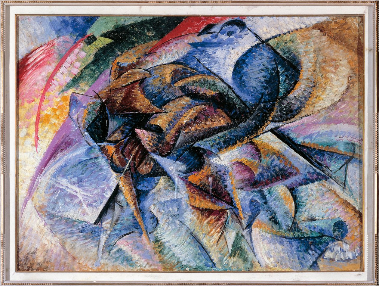 Dynamik hos en cyklist av Umberto Boccioni