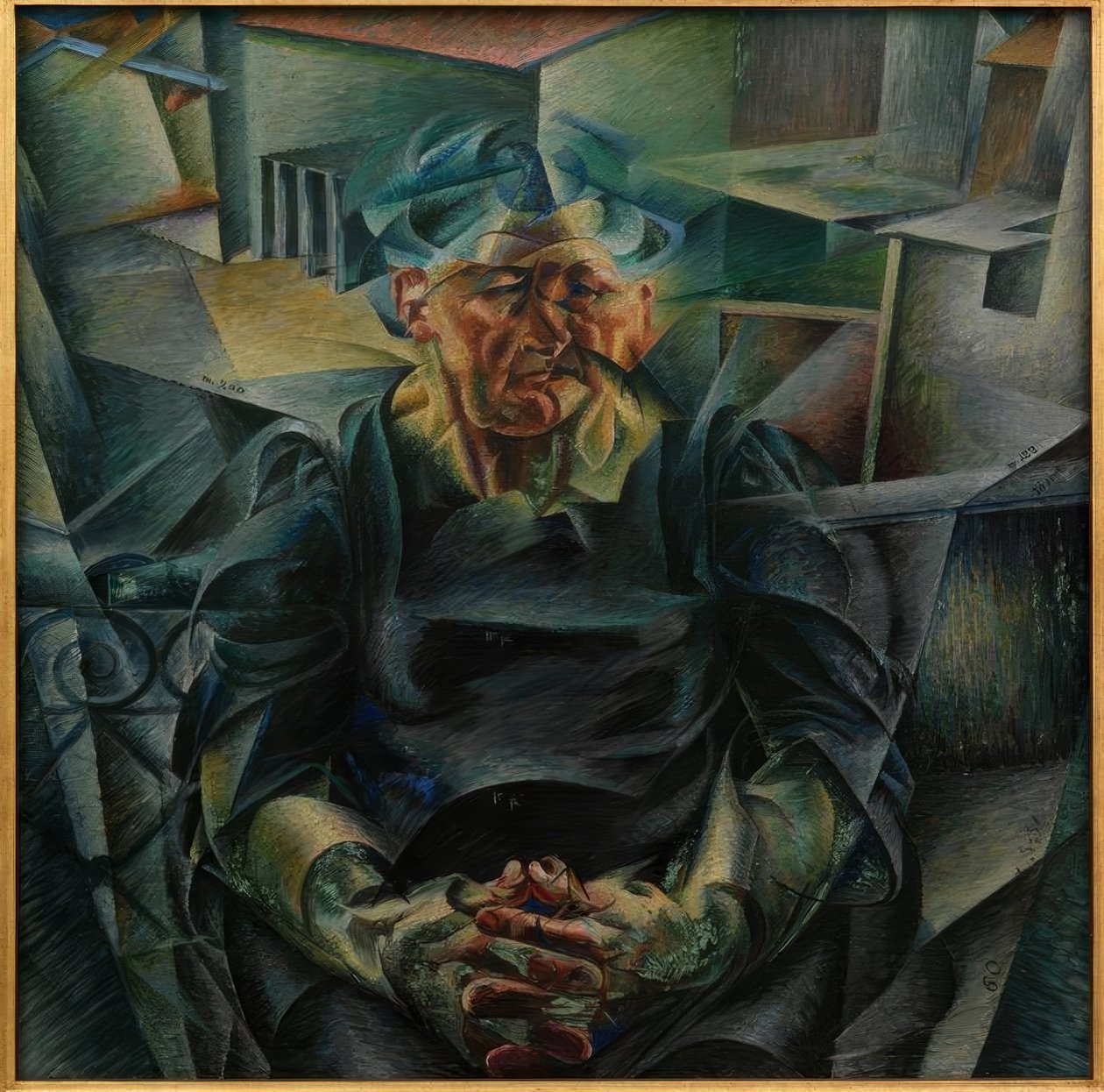 Horisontell konstruktion av Umberto Boccioni