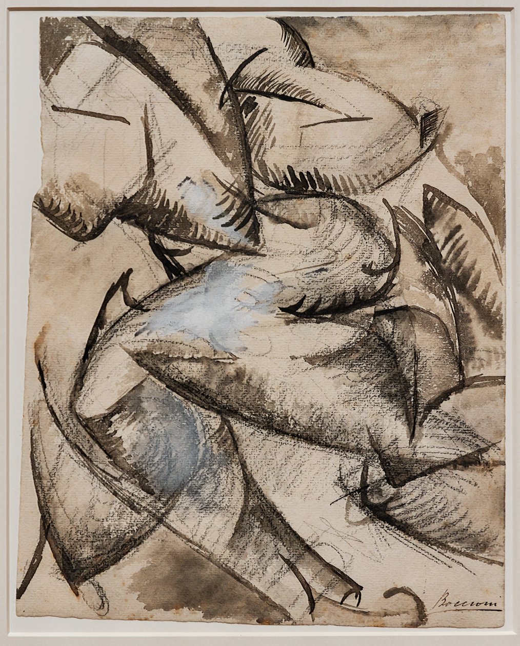 Jag vill lära mänskliga former i rörelse (Muskler i rörelse) av Umberto Boccioni