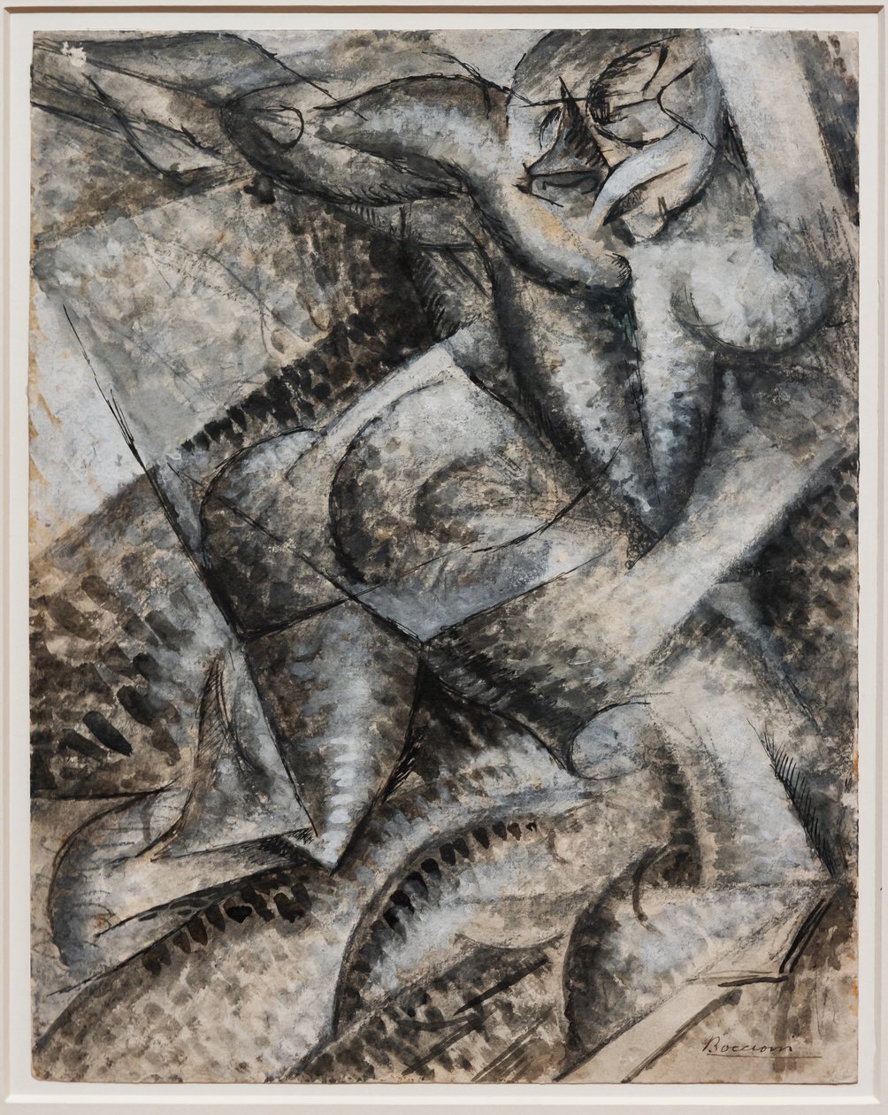 Jag vill syntetisera de unika formerna av kontinuiteten i rymden (Dynamism of a Human Body) av Umberto Boccioni
