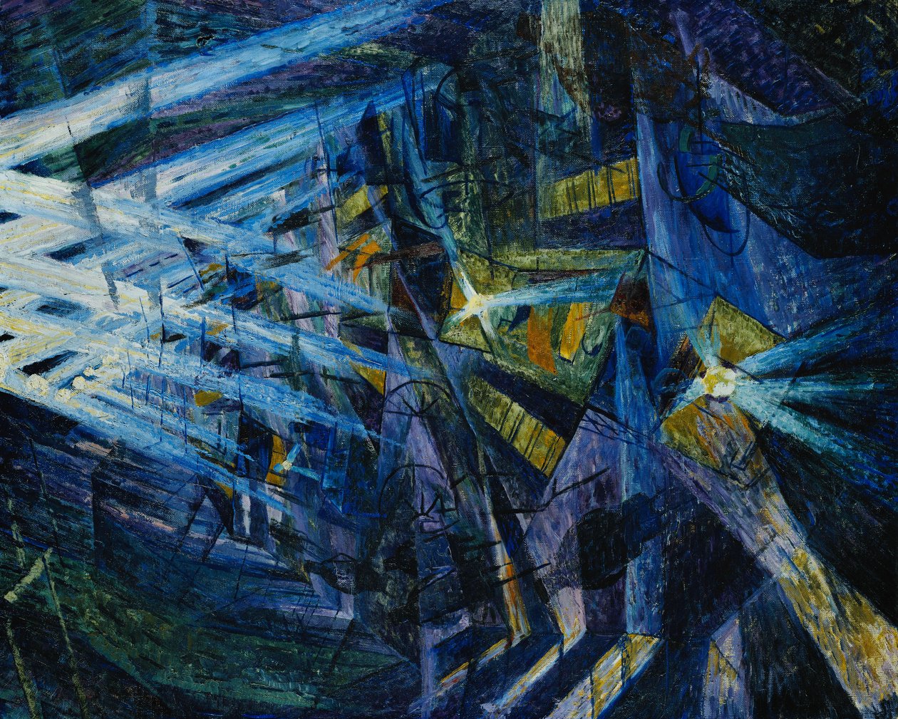 Vägens krafter, 1911 av Umberto Boccioni