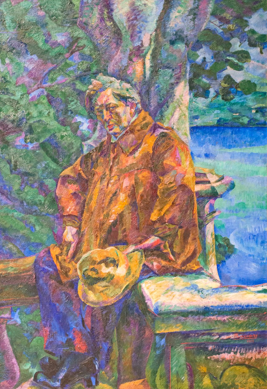 Porträtt av Ferruccio Busoni av Umberto Boccioni
