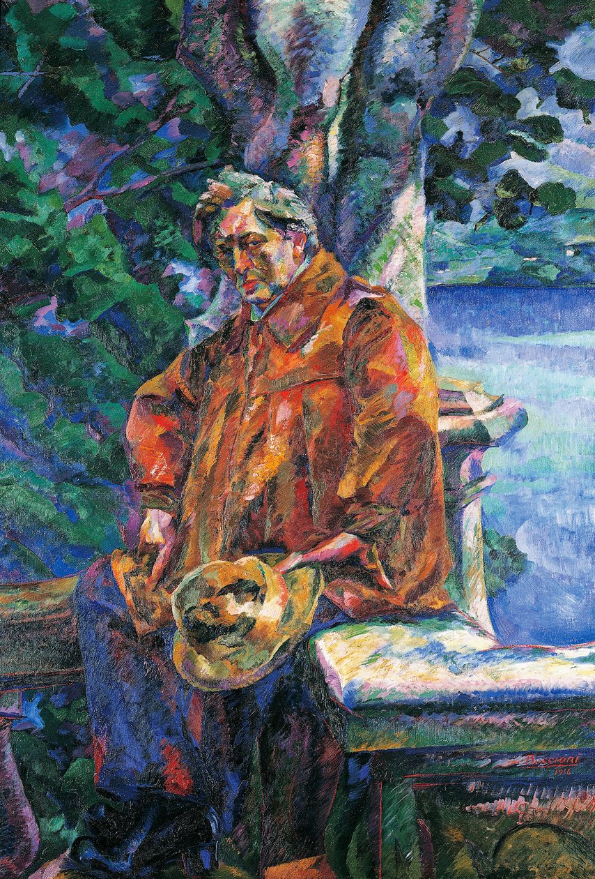 Porträtt av Maestro Ferruccio Busoni (olja på duk) av Umberto Boccioni