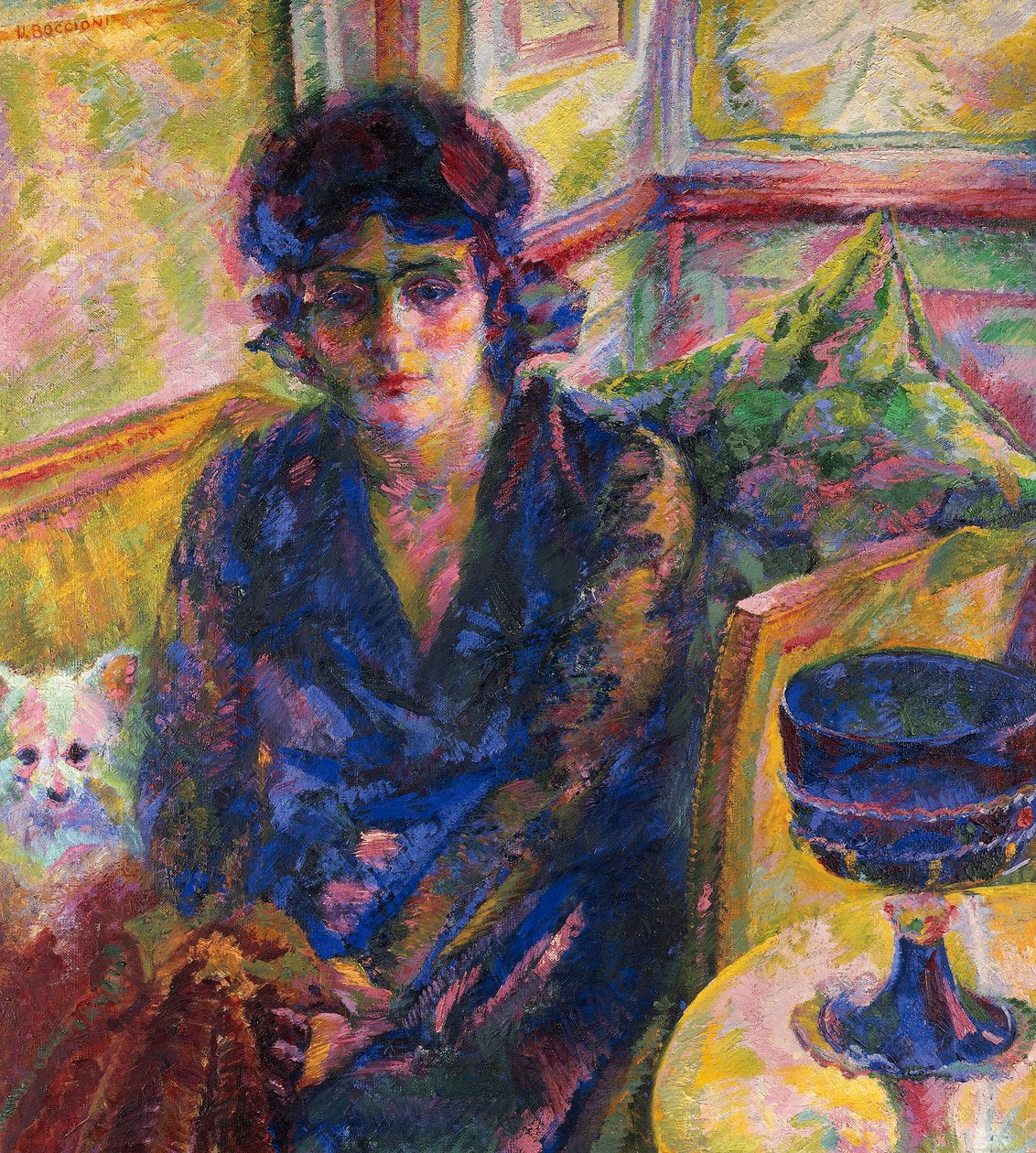 Porträtt av Mrs Cragnolini Fanna av Umberto Boccioni