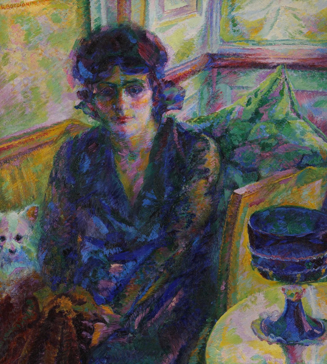 Porträtt av Signora Cragnolini Fanna, 1916. av Umberto Boccioni